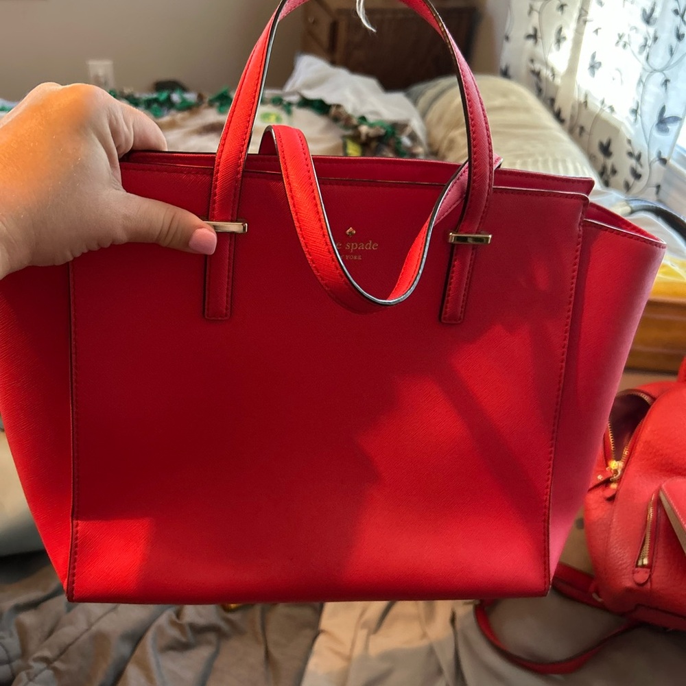 Kate Spade Vibrant Red Tote